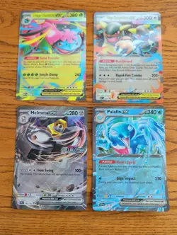 Pokemon Jumbo Card Bundle - Venusaur EX, Kangaskhan, Melmetal Stamped Palafin - Image 1