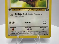 Jigglypuff 54/64 Jungle 1st Edition Regular English 60 HP Common Pokemon TCG LP - Image 3