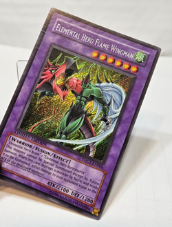 Elemental Hero Flame Wingman EHC1-EN004 Secret Rare Limited Edition Yugioh 7654 - Image 4
