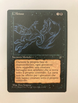 MTG The Abyss, Italian Legends, NM+, Magic the Gathering 1995 - Image 1