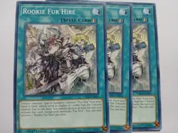 Yugioh Rookie Fur Hire X3 Common PHRA-EN065 1st Ed Near Mint Playset - Image 1