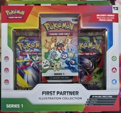 Pokemon First Partner Illustration Collection Series 1 Sealed Box - New - Image 1