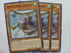 Yugioh Recon, Scout Fur Hire X3 Common MP19-EN245 1st Ed Near Mint Playset - Image 1