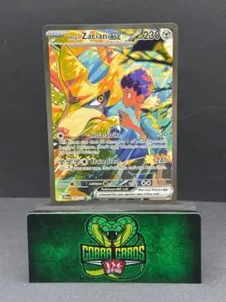 2025 Journey Together Hop's Zacian EX Holo Secret Rare SAR #186/159 - Image 1