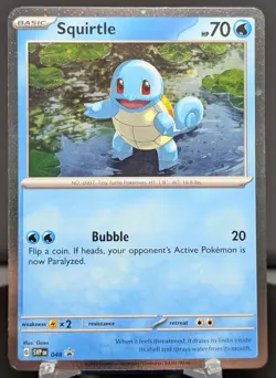 Pokemon Squirtle #048 English SVP Black Star Promo Cosmos Holo - Swirl - Image 1