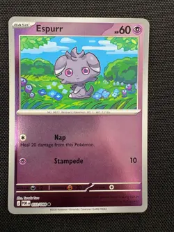 ESPURR 033/088 COMMON PERFECT ORDER POKEMON REVERSE HOLO NEAR MINT - Image 1
