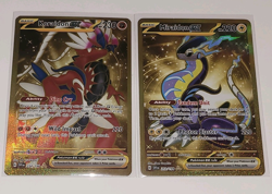 Pokemon TCG Gold Hyper Rare Lot Koraidon ex 254/198 Miraidon ex 253/198 - Image 1