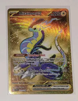 Pokemon TCG Gold Hyper Rare Lot Koraidon ex 254/198 Miraidon ex 253/198 - Image 4