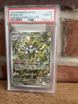 Pokemon Center ETB Magneton SVP 159 Surging Sparks PSA 10 Stamped Promo - Image 1