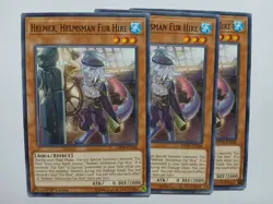 Yugioh Helmer, Helmsman Fur Hire X3 Common MP19-EN246 1st Ed Near Mint Playset - Image 1