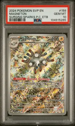 [PSA 10] Magneton SVP-EN 159 Pokemon Center Stamped Promo Surging Sparks PC ETB - Image 1