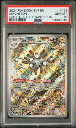 Magneton SVP 159 Pokemon Center ETB Stamped Promo PSA 10 Surging Sparks - Image 1