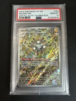 Magneton SVP 159 Pokemon Center ETB Stamped Promo PSA 10 Surging Sparks - Image 3