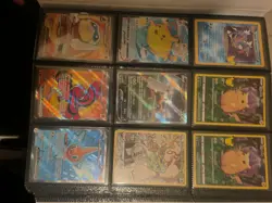 Pokemon Binder with Rare Cards Illustration, Shiny, Full Arts, Alt Art, V & Vmax - Image 2