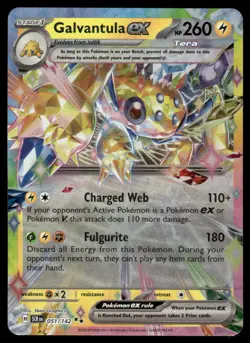 Pokemon Cards Galvantula ex 51/142 Stellar Crown Double Rare NM - Image 1