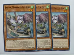 Yugioh Donpa, Marksman Fur Hire X3 Common MP19-EN244 1st Ed Near Mint Playset - Image 1