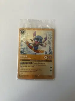 Stitch Carefree Snowboarder 42/P3 Winterspell Lorcana Foil Promo Card. - Image 1