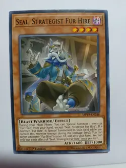 Yugioh Seal, Strategist Fur Hire Common MP19-EN248 1st Ed Near Mint - Image 1