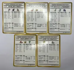 Pokemon Card Recommended Deck Vending Series 3 Complete 5 Set EXC Japanese - Image 1
