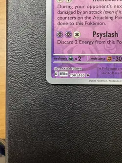 Pokemon TCG Mewtwo Scarlet & Violet-151 150/165 Holo Holo Rare - Image 3