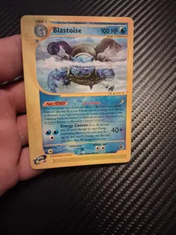 Pokemon TCG Blastoise 37/165 Expedition Base Set Holo Rare English 2002 100 HP - Image 3