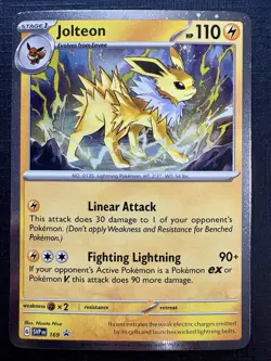 Pokemon RARE PROMO- Prismatic Evolutions-Flareon 167, Vaporeon 168, Jolteon 169 - Image 2