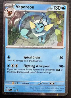 Pokemon RARE PROMO- Prismatic Evolutions-Flareon 167, Vaporeon 168, Jolteon 169 - Image 4