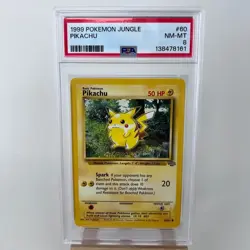 Pokemon Pikachu TCG Base Jungle Card 60/64 Regular Common Psa 8 #3 - Image 1