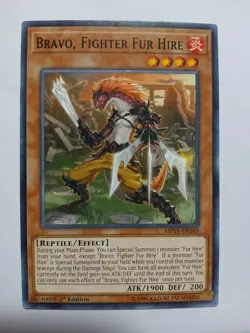 Yugioh Bravo, Fighter Fur Hire Common MP19-EN249 1st Ed Near Mint - Image 1