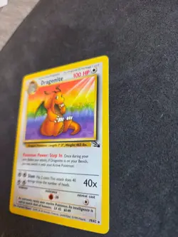 Dragonite 19/62 Fossil Set Non-Holo Rare Pokemon Card Vintage WOTC 1999 LP/MP - Image 4