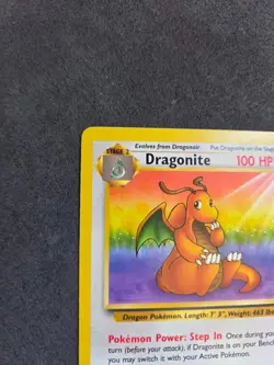 Dragonite 19/62 Fossil Set Non-Holo Rare Pokemon Card Vintage WOTC 1999 LP/MP - Image 5