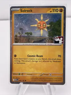 Pokemon Solrock - 075/132 Prize Pack Series 8 Cosmo Holo Pack Fresh - NM - Image 1