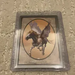 1993 Magic The Gathering UNGLUED PEGASUS token card MTG - Image 1