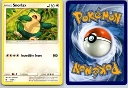 SNORLAX 50/68 HIF HIDDEN FATES POKEMON CARD TCG LP 2019 - Image 1