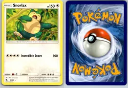 SNORLAX 50/68 HIF HIDDEN FATES POKEMON CARD TCG LP 2019 - Image 1