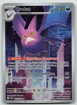 Pokemon Crobat 093/086 Chaos Rising Illustration Rare Holo NM - Image 1