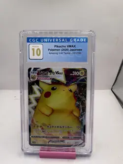 CGC 10 🐱 PRISTINE Japanese Pokemon 2021 Pikachu VMAX 046/184 VMAX Climax S8b - Image 1