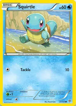Squirtle 24/135 Common Plasma Storm Pokemon Lightly Played - Image 1