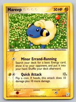 Mareep 5/12 EX Trainer Kit 2 Minun Pokemon Lightly Played - Image 1