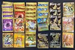 Lot of 45 Gold Trainer / Energy Pokemon Cards Collection Golden Rare Super Rod - Image 2