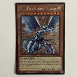 Blue-Eyes Shining Dragon LCKC-EN008 Unlimited Edition Secret Rare NM Single! - Image 1