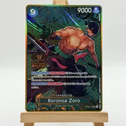Roronoa Zoro OP06-118 Secret Promo ONE PIECE Card Game 2nd Anniversary Set Eng - Image 1