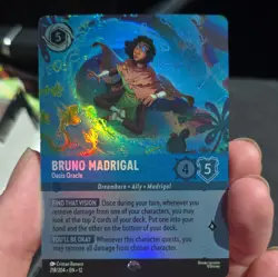 Disney Lorcana Enchanted Foil Bruno Madrigal - Oasis Oracle 218/204 EN - Image 1