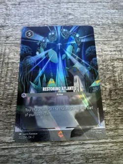 Disney Lorcana Restoring Atlantis Enchanted Card 222/204 Archazia's Island - Image 2