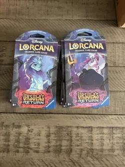 Disney Lorcana Ursula's Return Sleeved Booster Packs Lot Of 12 Random Arts - Image 1