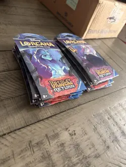 Disney Lorcana Ursula's Return Sleeved Booster Packs Lot Of 12 Random Arts - Image 2