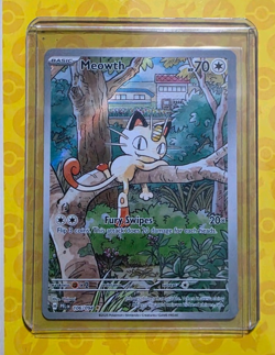 Pokemon TCG Meowth 106/094 Me02 Phantasmal Flames Illus Rare Holo - Image 1