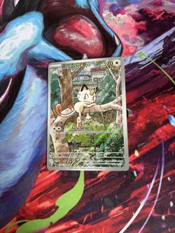 Pokemon TCG Meowth 106/094 Illustration Rare Me02: Phantasmal Flames - Image 3