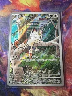 Pokemon TCG Meowth Me02: Phantasmal Flames 106/094 Holo 70 HP English - Image 3