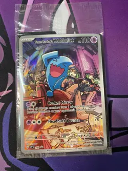 Team Rocket's Wobbuffet 203 SEALED PROMO SV: Scarlet & Violet Promo Cards Holo - Image 1